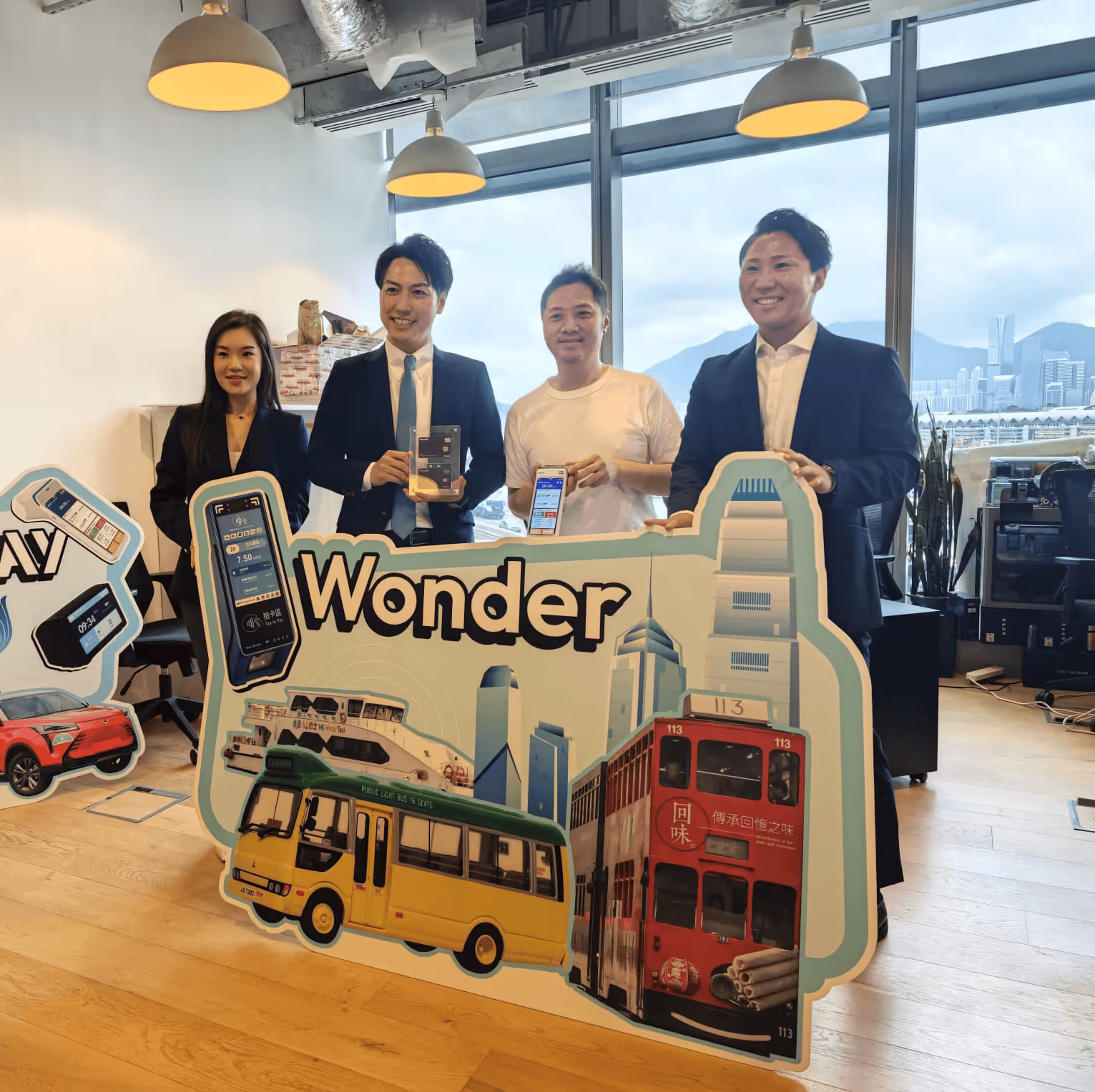 JCB と Wonder、香港のタクシーにおけるキャッシュレス決済を推進